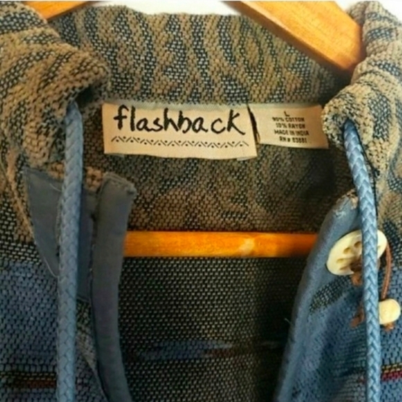 VINTAGE | Southwestern Tapestry Prairie Boho Jacket LARGE - Picture 6 of 11